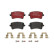 Brake Pad Set, disc brake BREMBO XTRA LINE P 85 099X, Thumbnail 4