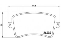 Brake Pad Set, disc brake BREMBO XTRA LINE P 85 100X