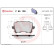 Brake Pad Set, disc brake BREMBO XTRA LINE P 85 109X, Thumbnail 2