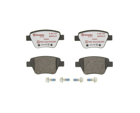 Brake Pad Set, disc brake BREMBO XTRA LINE P 85 114X