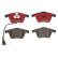 Brake Pad Set, disc brake BREMBO XTRA LINE P 85 129X, Thumbnail 4