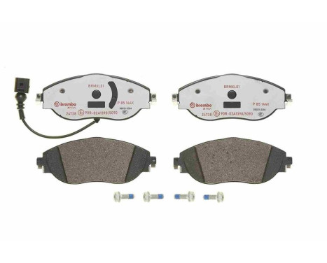 Brake Pad Set, disc brake BREMBO XTRA LINE P 85 144X