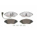 Brake Pad Set, disc brake BREMBO XTRA LINE P 85 144X