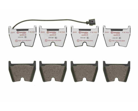 Brake Pad Set, disc brake BREMBO XTRA LINE P 85 152X