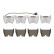 Brake Pad Set, disc brake BREMBO XTRA LINE P 85 152X