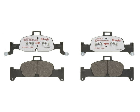 Brake Pad Set, disc brake BREMBO XTRA LINE P 85 164X, Image 2