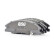 Brake pad set, disc brake BSG 40-200-010