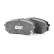 Brake pad set, disc brake BSG 40-200-054