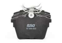 Brake pad set, disc brake BSG 70-200-022