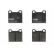 Brake Pad Set, disc brake COTEC GDB101 TRW