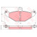 Brake Pad Set, disc brake COTEC GDB1041 TRW