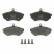 Brake Pad Set, disc brake COTEC GDB1044 TRW