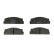 Brake Pad Set, disc brake COTEC GDB106 TRW