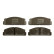 Brake Pad Set, disc brake COTEC GDB106 TRW, Thumbnail 3