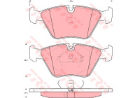 Brake Pad Set, disc brake COTEC GDB1064 TRW