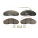 Brake Pad Set, disc brake COTEC GDB1077 TRW