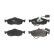 Brake Pad Set, disc brake COTEC GDB1108 TRW