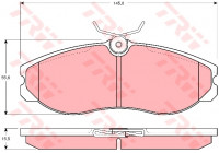 Brake Pad Set, disc brake COTEC GDB1113 TRW