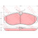 Brake Pad Set, disc brake COTEC GDB1113 TRW