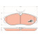 Brake Pad Set, disc brake COTEC GDB1113 TRW, Thumbnail 2