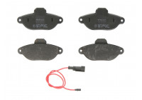 Brake Pad Set, disc brake COTEC GDB1115 TRW