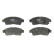 Brake Pad Set, disc brake COTEC GDB1143 TRW