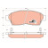 Brake Pad Set, disc brake COTEC GDB1143 TRW, Thumbnail 2