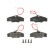 Brake Pad Set, disc brake COTEC GDB1193 TRW