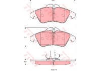 Brake Pad Set, disc brake COTEC GDB1220 TRW