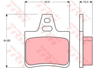 Brake Pad Set, disc brake COTEC GDB1247 TRW