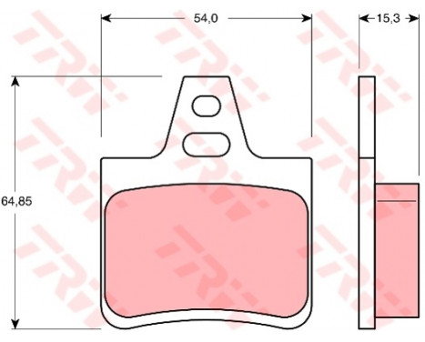 Brake Pad Set, disc brake COTEC GDB1247 TRW