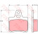 Brake Pad Set, disc brake COTEC GDB1247 TRW