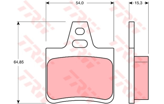 Brake Pad Set, disc brake COTEC GDB1247 TRW