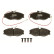 Brake Pad Set, disc brake COTEC GDB1259 TRW, Thumbnail 3