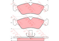 Brake Pad Set, disc brake COTEC GDB1263 TRW
