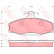 Brake Pad Set, disc brake COTEC GDB1280 TRW