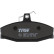 Brake Pad Set, disc brake COTEC GDB1280 TRW, Thumbnail 6