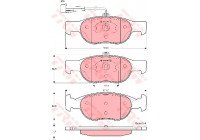 Brake Pad Set, disc brake COTEC GDB1291 TRW