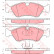 Brake Pad Set, disc brake COTEC GDB1300 TRW