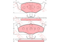 Brake Pad Set, disc brake COTEC GDB1306 TRW
