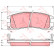 Brake Pad Set, disc brake COTEC GDB1309 TRW