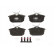 Brake Pad Set, disc brake COTEC GDB1314 TRW