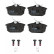 Brake Pad Set, disc brake COTEC GDB1314 TRW, Thumbnail 4
