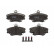 Brake Pad Set, disc brake COTEC GDB1332 TRW