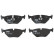 Brake Pad Set, disc brake COTEC GDB1344 TRW, Thumbnail 4