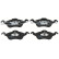 Brake Pad Set, disc brake COTEC GDB1358 TRW, Thumbnail 4