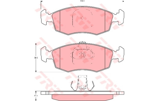 Brake Pad Set, disc brake COTEC GDB1383 TRW
