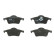 Brake Pad Set, disc brake COTEC GDB1389 TRW