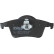 Brake Pad Set, disc brake COTEC GDB1389 TRW, Thumbnail 6