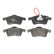 Brake Pad Set, disc brake COTEC GDB1391 TRW